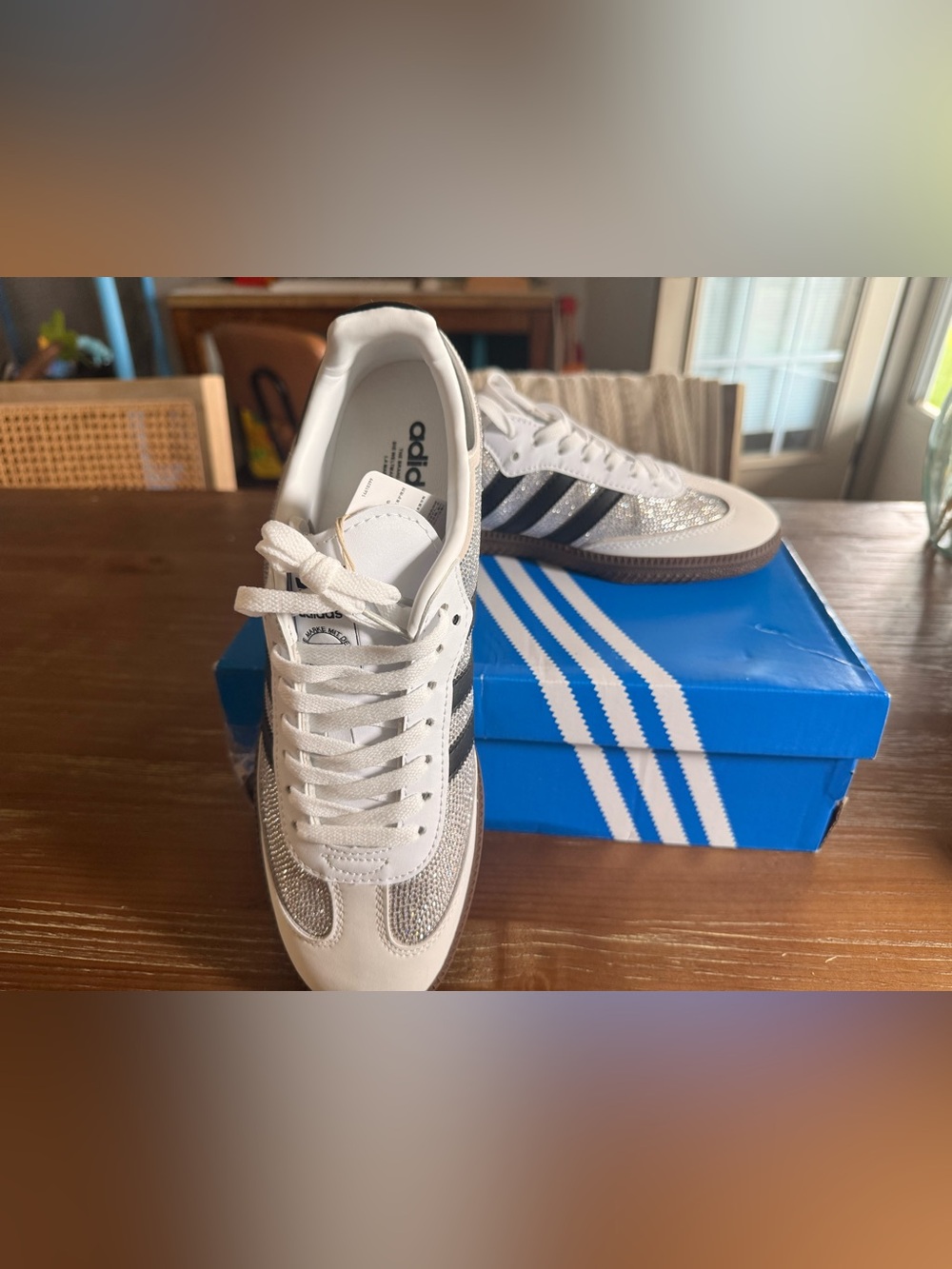 adidas White Black Brown Sneakers - Picture 7 of 11